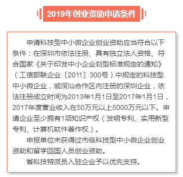 申請(qǐng)深圳市2019年創(chuàng)業(yè)資助需要滿足哪些條件？