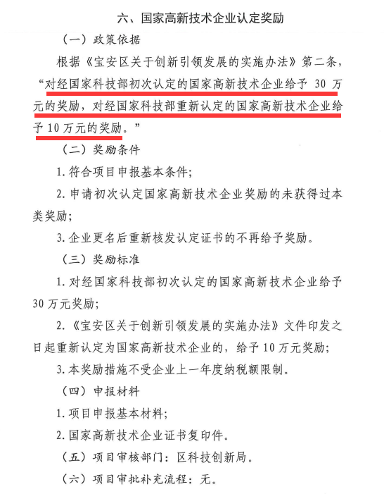一文盡知寶安區(qū)國家高新技術(shù)企業(yè)認(rèn)定補(bǔ)貼獎(jiǎng)勵(lì)條件、標(biāo)準(zhǔn)、材料